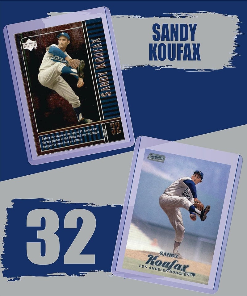Chaser Sandy Koufax (5) Assorted Baseball Cards Gift Pack - Los Angeles Dodgers - Image 3